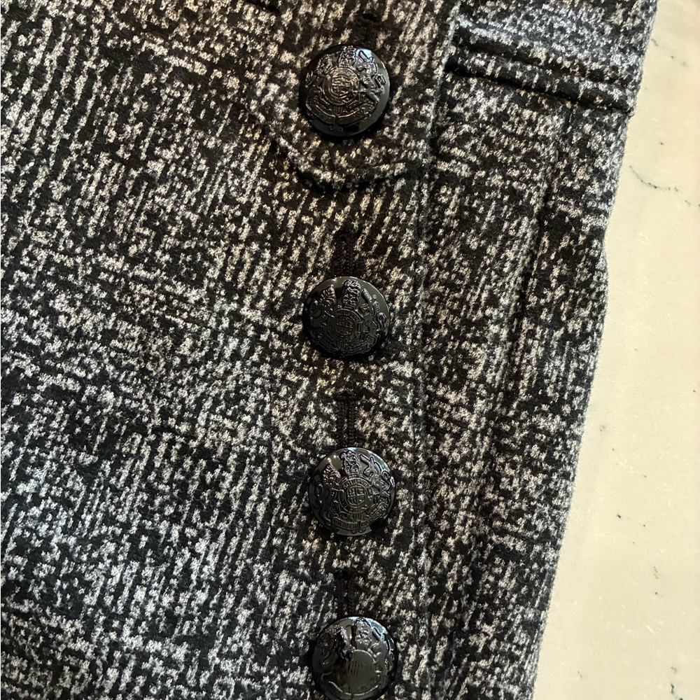 White House Black Market Black and Gray Knit Ponte Pants - Picture 5 of 8